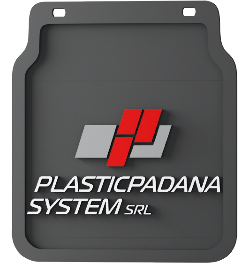 Customized relief mud-flaps for trailers and vans - Plasticpadana